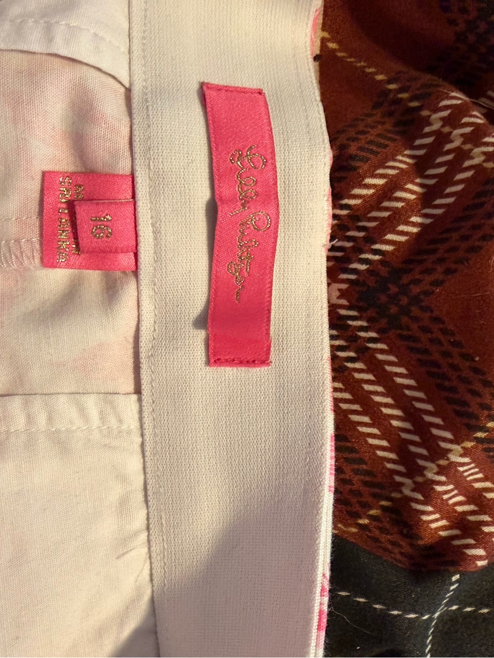 Lilly Pulitzer Pink White Palm Beach Toile Shorts Size 16 - Picture 3 of 3